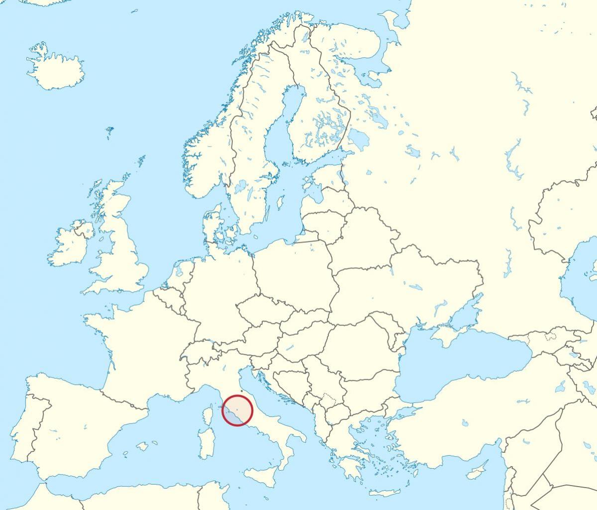 Mapa ng lungsod ng Vatican europa