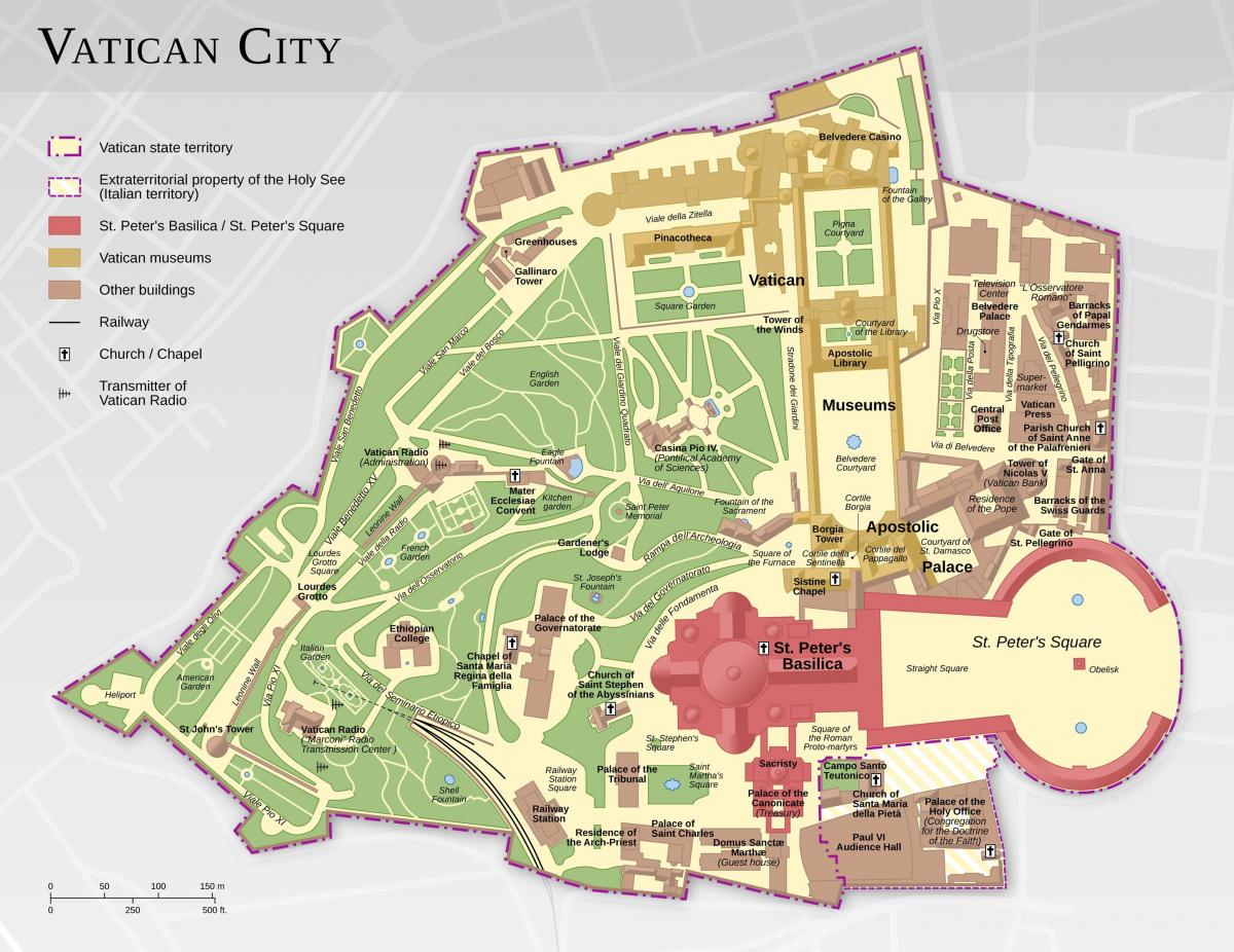 mapa ng Vatican