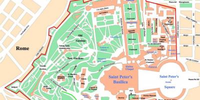 Vatican city pampulitika mapa