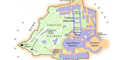 Mapa ng Vatican museum at sistine chapel